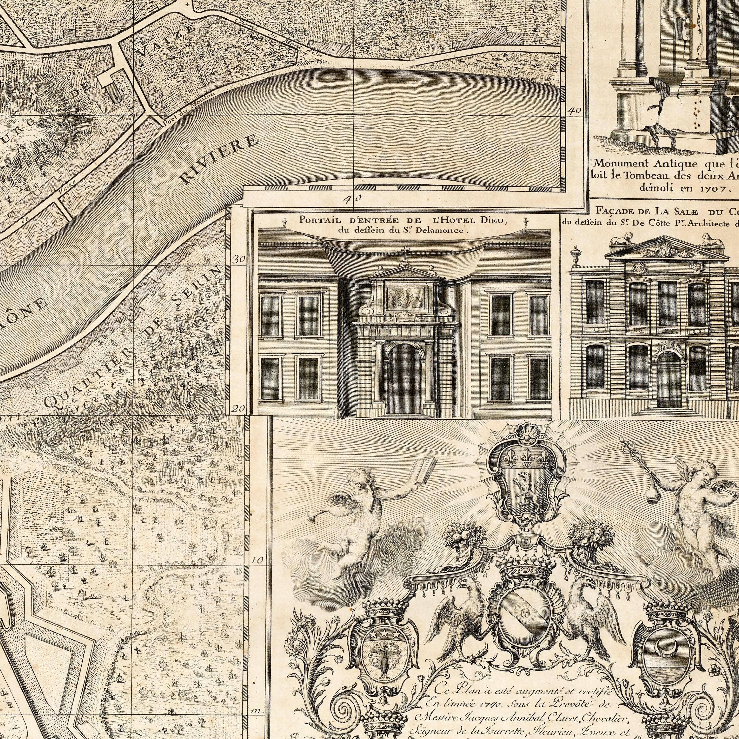 OldCityPrints - Old Maps and Posters – wholesale Art print – Old Map of Lyon France 1740 Vintage Map of Lyon | Vintage Map Wall Art Print2