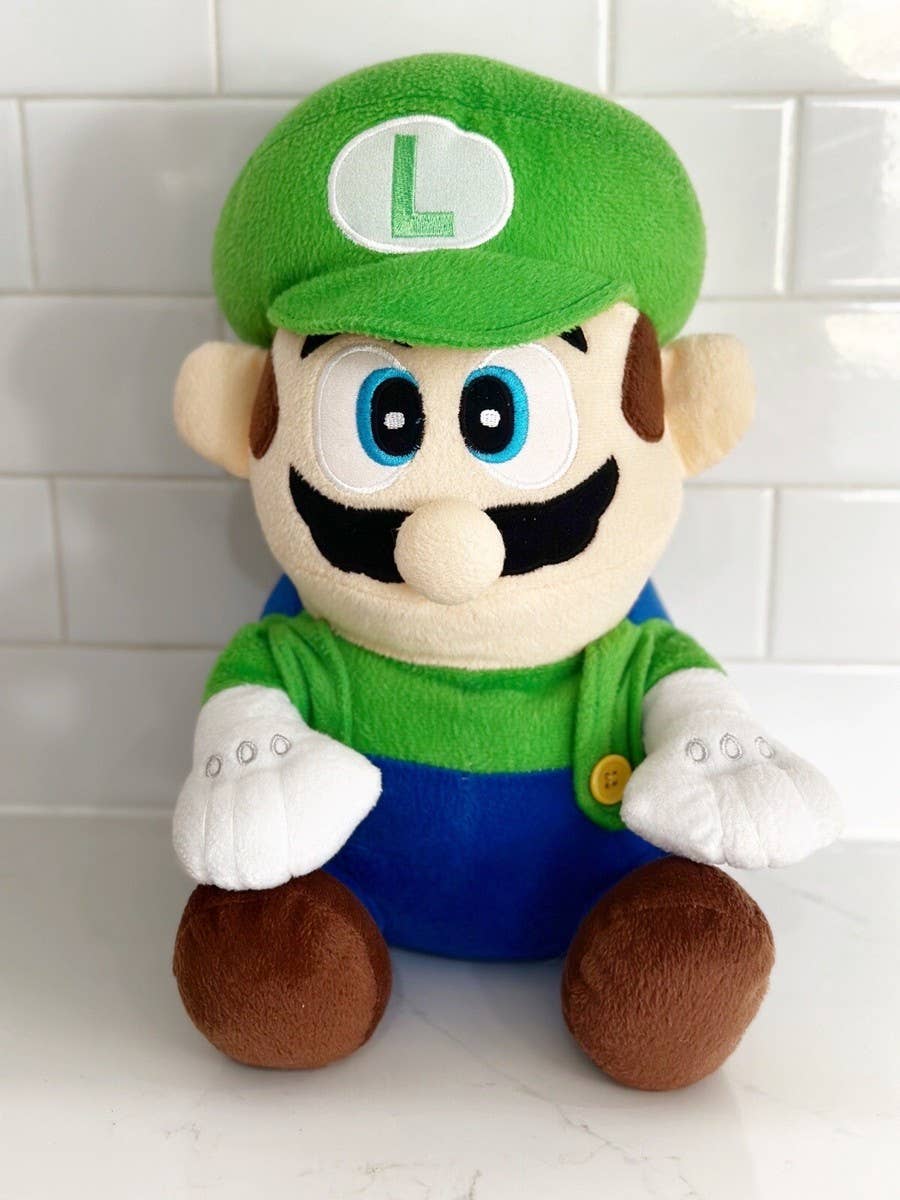 Diamond Gems Treasures - Vendita all'ingrosso Peluche - Bambini e neonati - Nintendo Super Mario Bros Peluche Luigi 16"