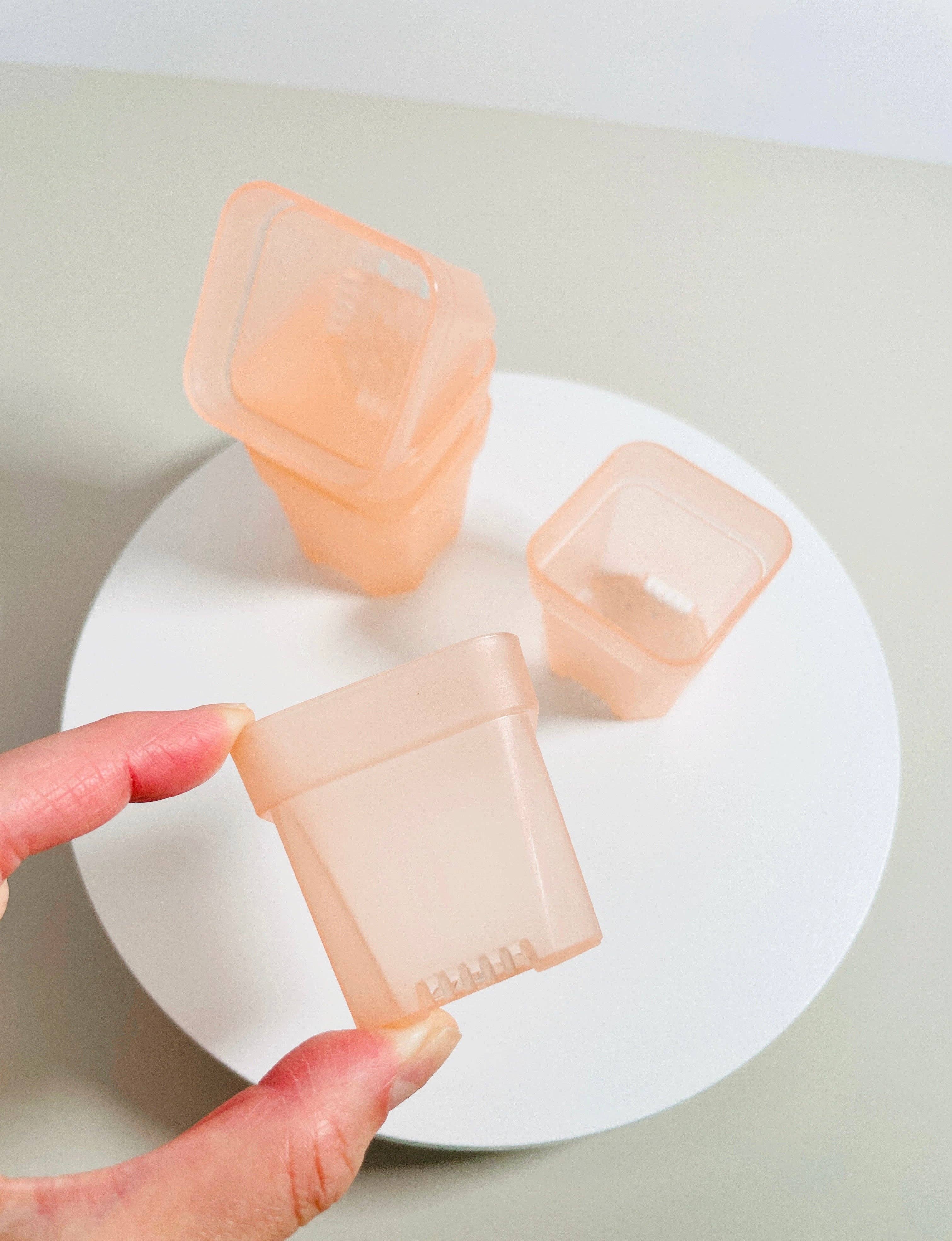 Coco and Palm Trees - Wholesale Plant Pot - Pink Mini Square Pots1