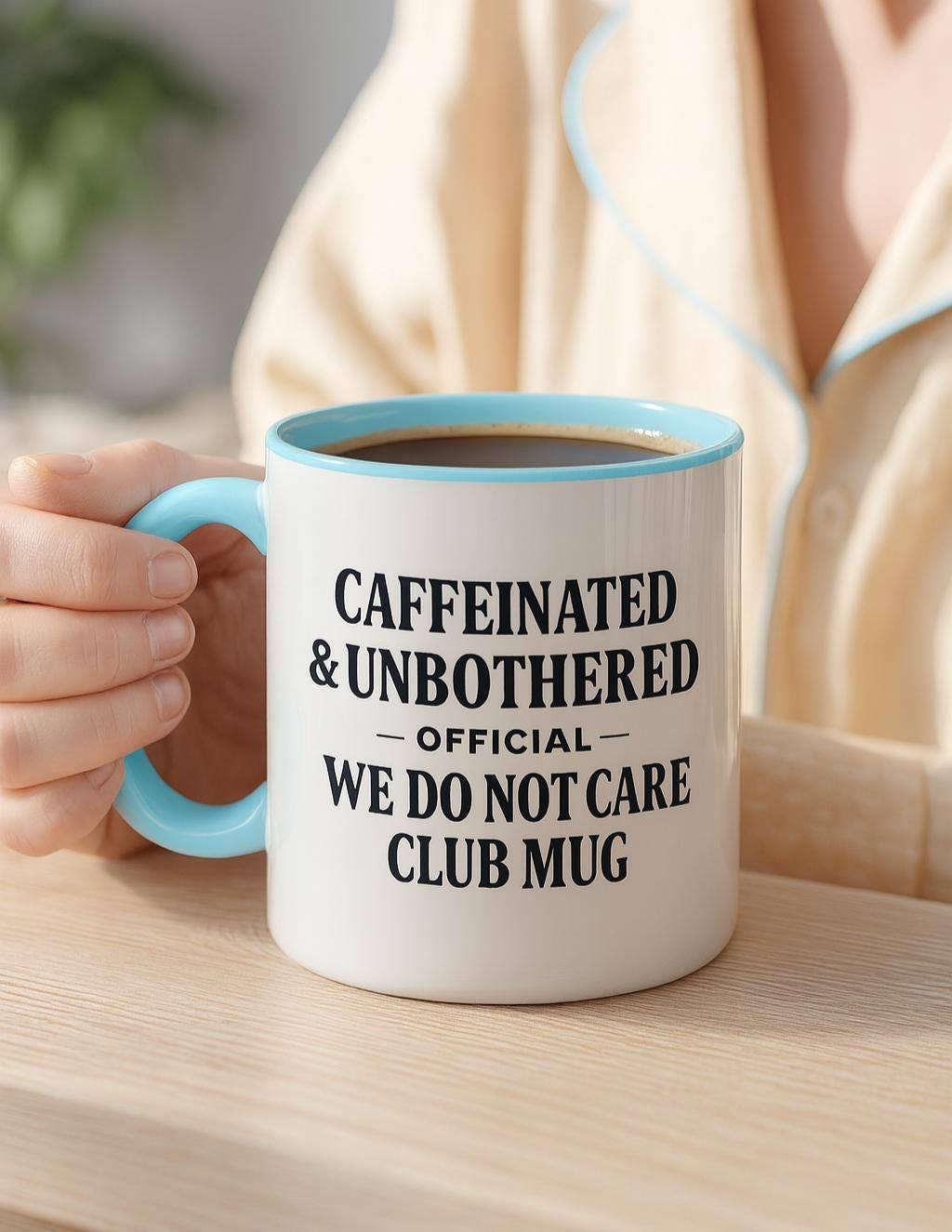 NVC Ecommerce LLC - Wholesale Coffee Mug - Caffeinated & Unbothered Mug, Funny We Do Not Care Club Mug1