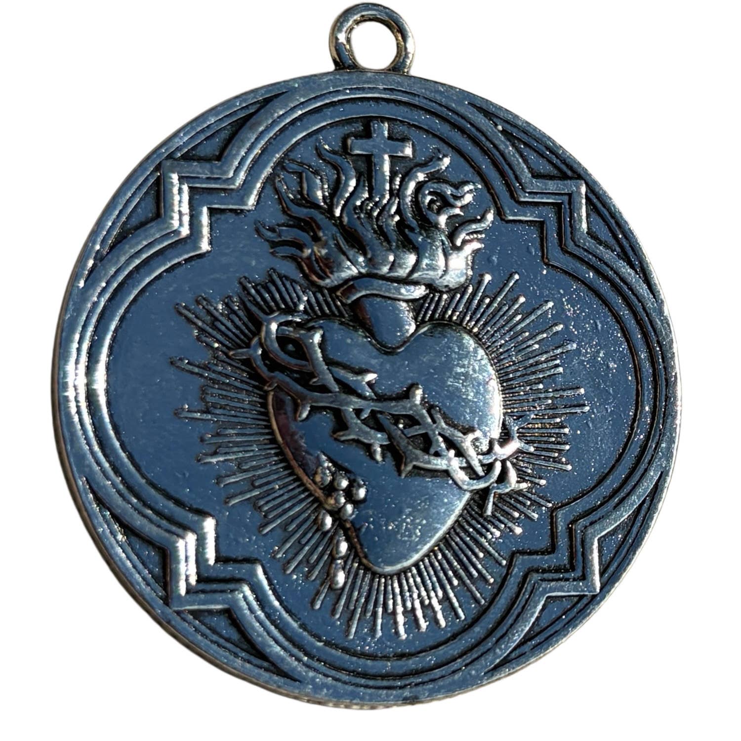 Oremus Mercy - Wholesale Individual Charm/Pendant - Charm - Sacred Heart Token   1.75"1