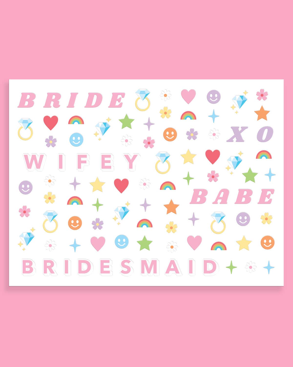 xo, Fetti - Wholesale Nail Art/Decal - Bride Decal Nail Stickers, Bachelorette Party Accessory,Gift1