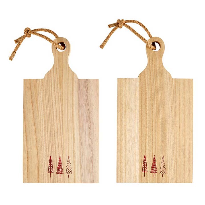 Face to Face Mini Paulownia Boards - Merry - Set of 2 for wholesale by Santa Barbara Design Studio by Creative Brands