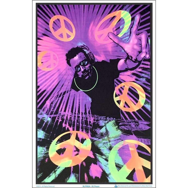 Scorpio Posters - Wholesale Poster - DJ Peace Black Light Poster - 23" X 35"