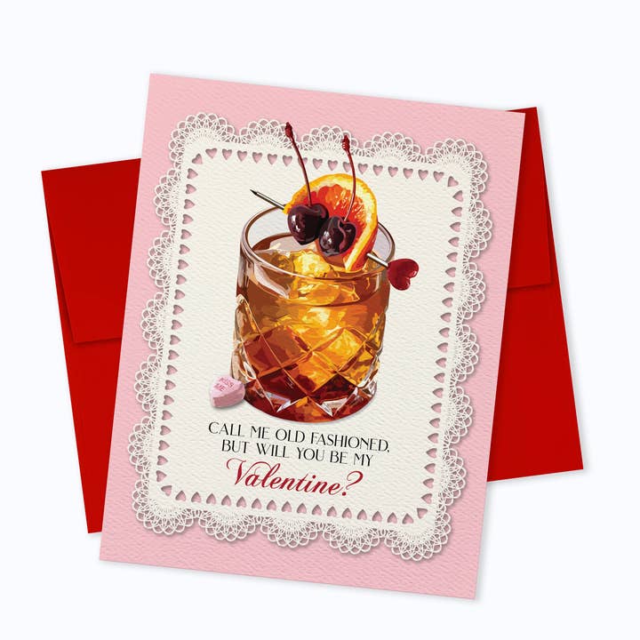The Red Barn Press – wholesale Valentine's Day card – Valentine | Call Me Old Fashioned Recipe Card