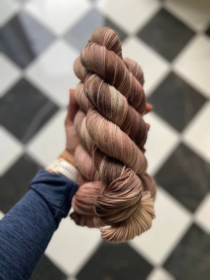Gingerbread Cookie Colorway - Hand Dyed Yarn for wholesale by CMS Supply Co
