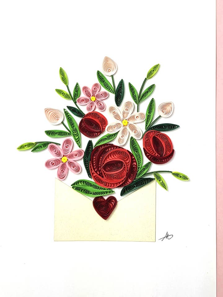 #611 Sobre de Flor para venta al por mayor de Iconic Quilling