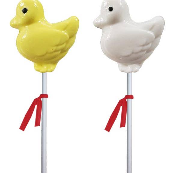 Melville Candy Company - Wholesale Lollipop - Barnyard Duck Lollipops - Yellow & White