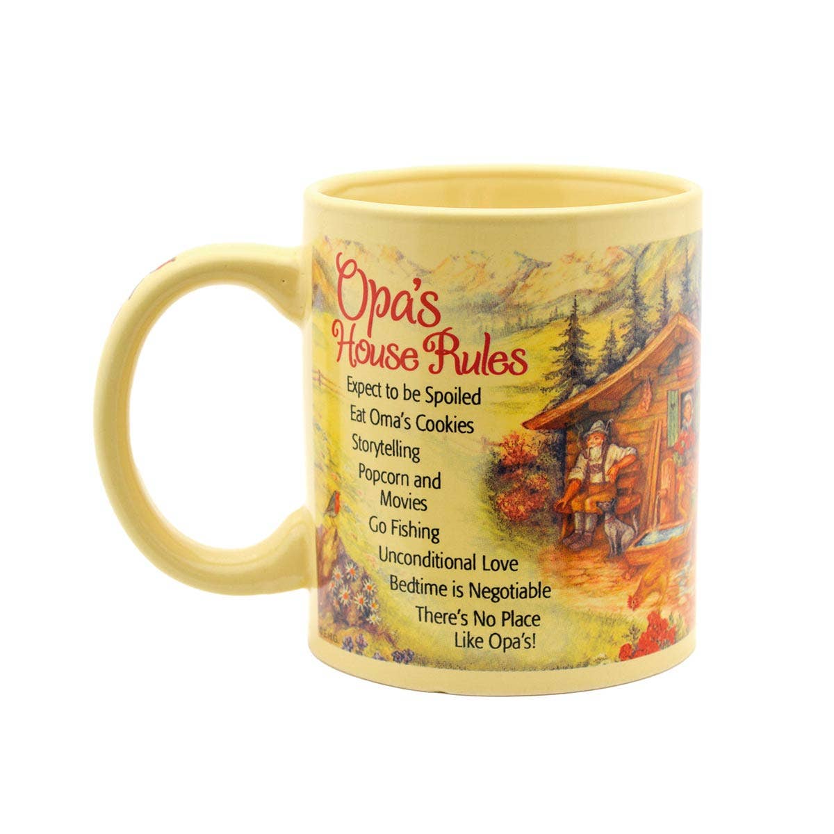 European Heritage Gifts - Wholesale Coffee Mug - Opa's House Rules Gift for Opa Mug3