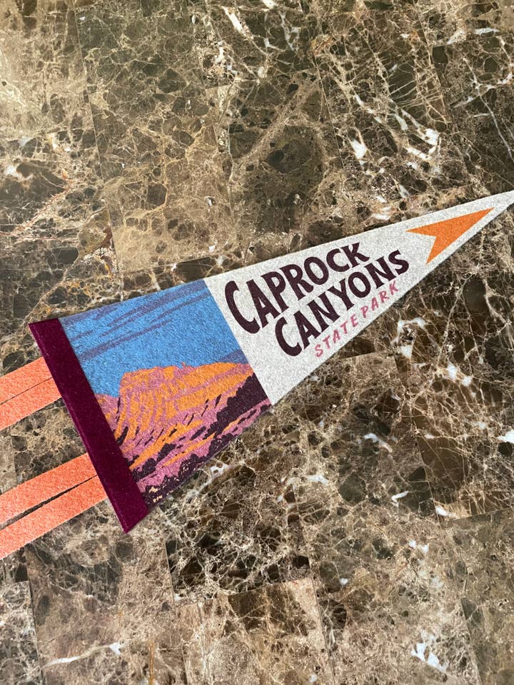 Caprock Canyons State Park Pennant for wholesale by M.A.D. Spirit
