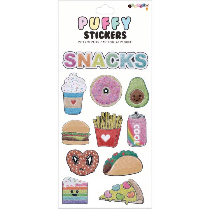Iscream - Wholesale Sticker - Snacks Puffy Stickers