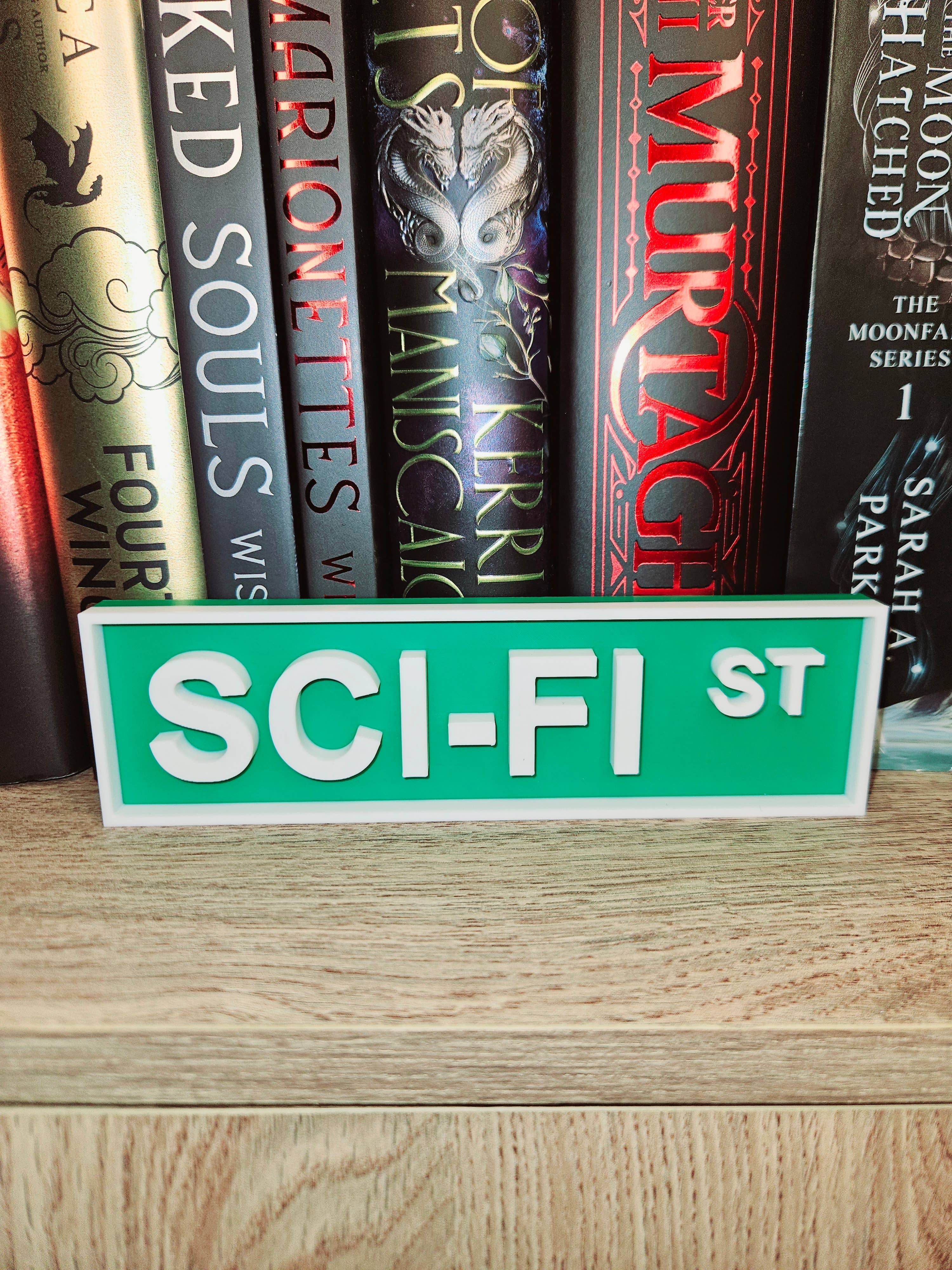 BNC CREATIONS - Wholesale Sign - Library Street Signs-Book Genre Street Signs4