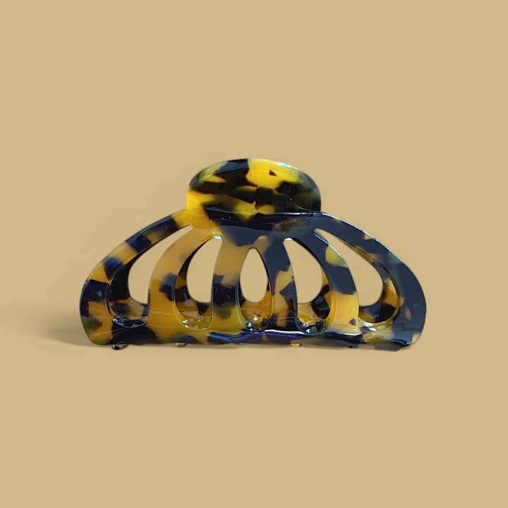 Large Jellyfish Clip - Dark Leopard for wholesale by agathe & cocö