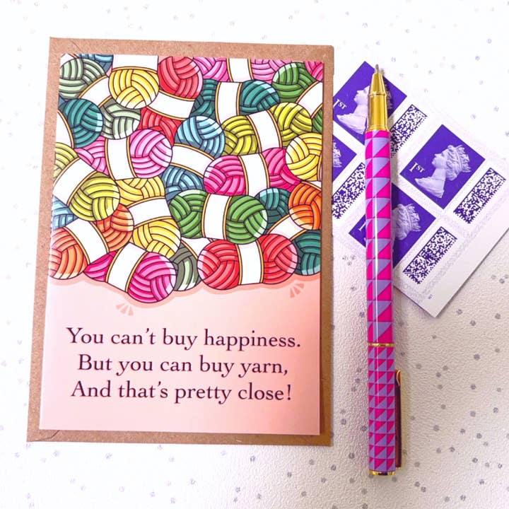 Little Green Stitches - Wholesale Everyday Greeting Card - Needlecraft Greeting Card, Knitting & Crochet Greeting Card1