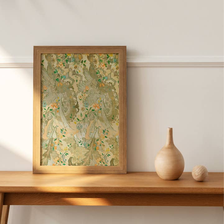 Knot & Soul - Wholesale Art Print - Green Tapestry Art Print | Vintage Art Decor | Antique Art1