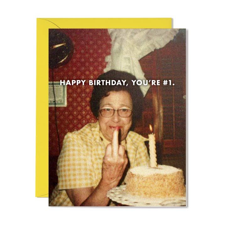 The Raccoon Society - Wholesale Birthday Card - You're #1 Birthday