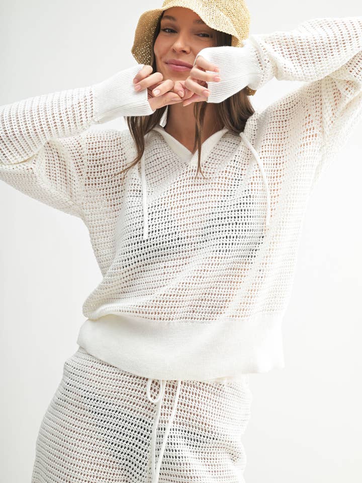 Mono B - Vendita all'ingrosso Felpa con cappuccio - Donna - Felpa all'uncinetto ariosa13