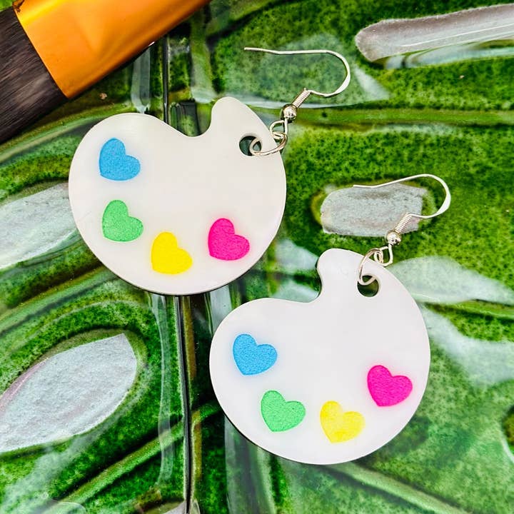 Brincos Love Artist Palette por atacado de Planty'tude