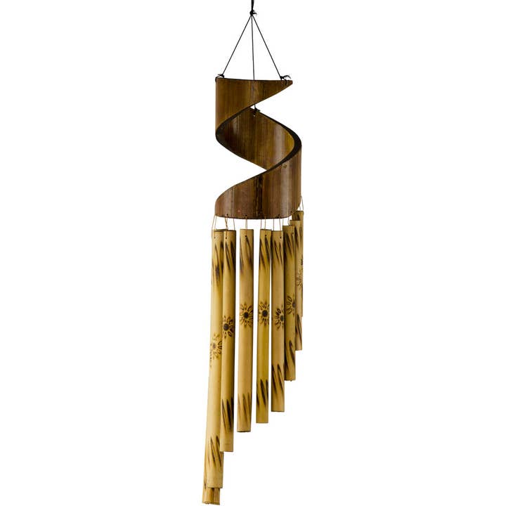 Bamboo Windchime Spiral (Each) for wholesale by Kheops International