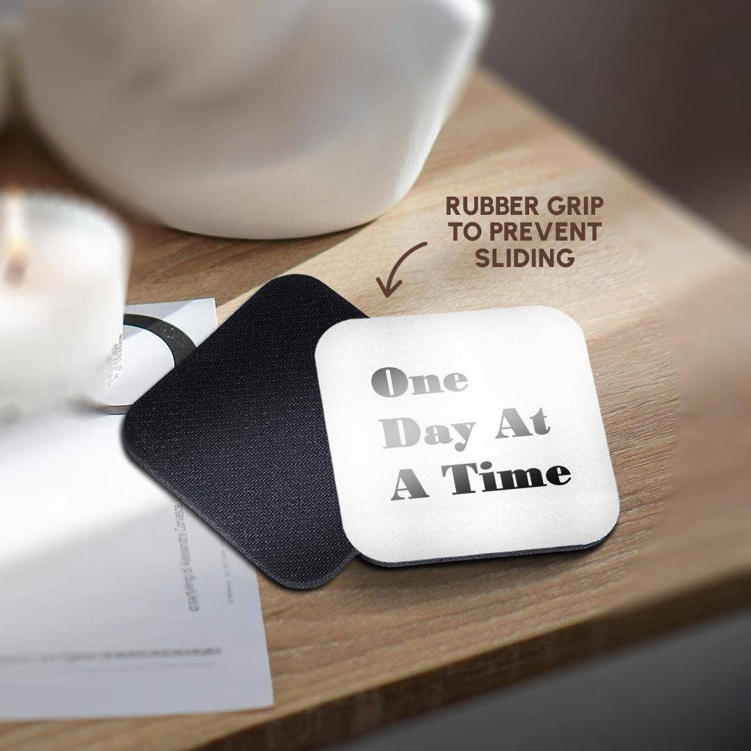 3dRose - Wholesale Coasters - 3dRose, Image of One Day at A Time, Coaster10