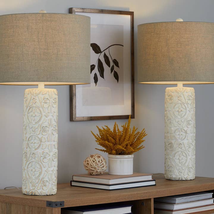Charlotte 30" Polyresin Table Lamp - Set of 2 for wholesale on Faire5