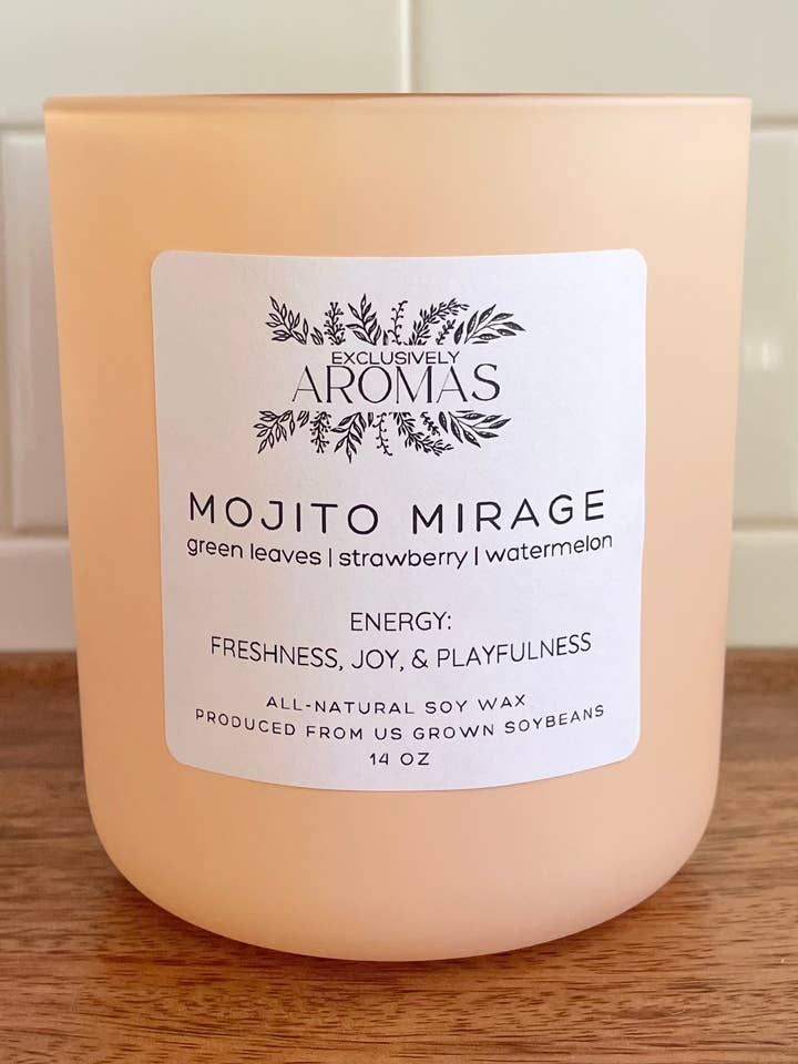 MOJITO MIRAGE: Candela di Soia, 14oz per la vendita all'ingrosso da parte di AROMAS