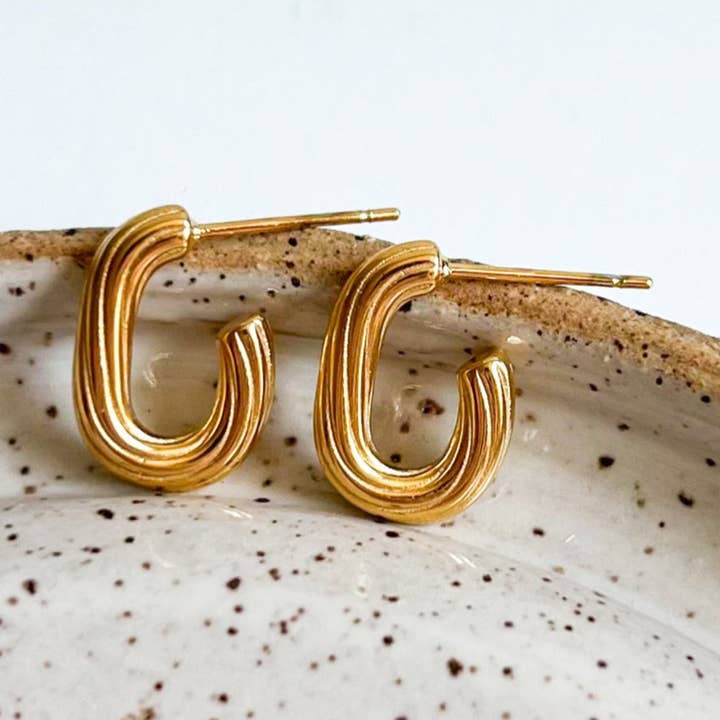 The Swirl Hoops for wholesale by Natalie Clare Collections