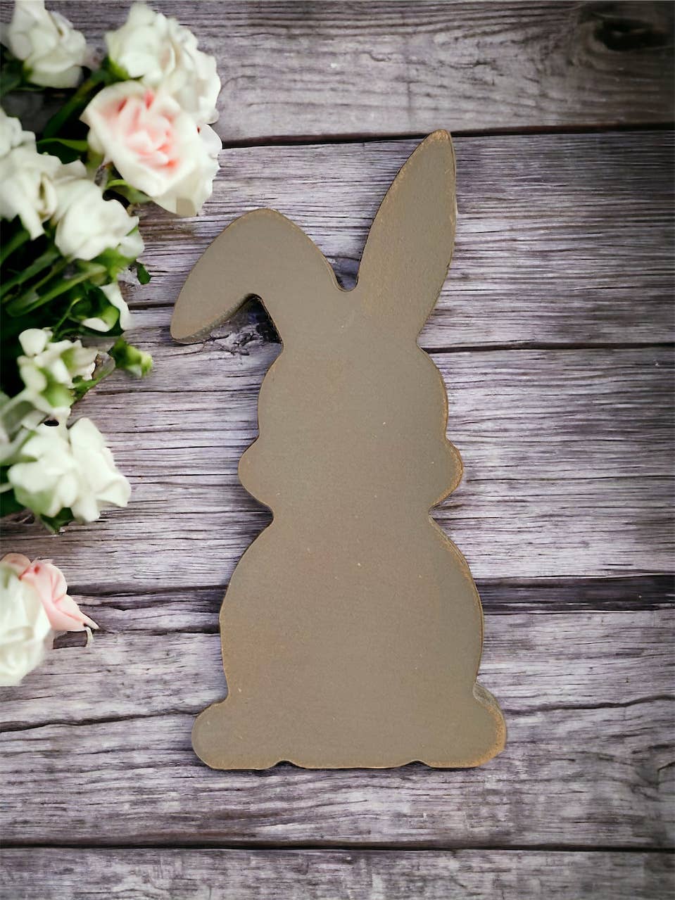 Inkwood Crafters - Wholesale Decorative Tabletop Object - Primitive/Rustic Wood Easter/Spring Bunny - Style Three7