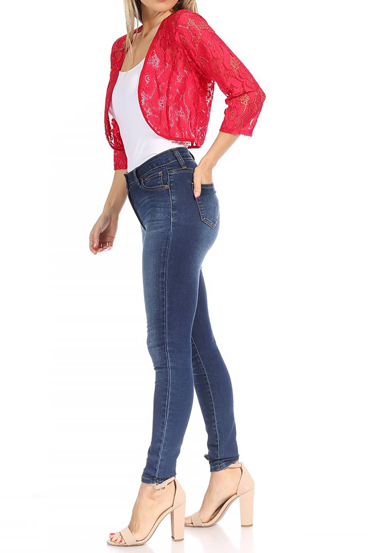 MOA COLLECTION - Wholesale Cardigan - Women's - Women's Casual Lace Bolero Crochet Cardigan27