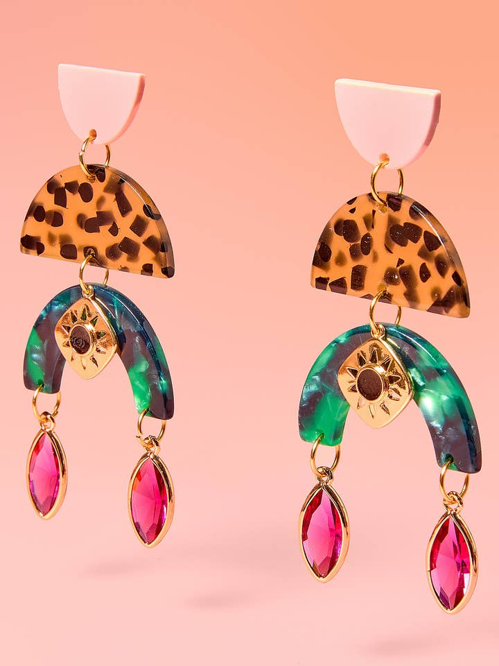 Rockstjerne Glam Dingle Harpiksøreringe for engroshandel hos Tribe + Temple