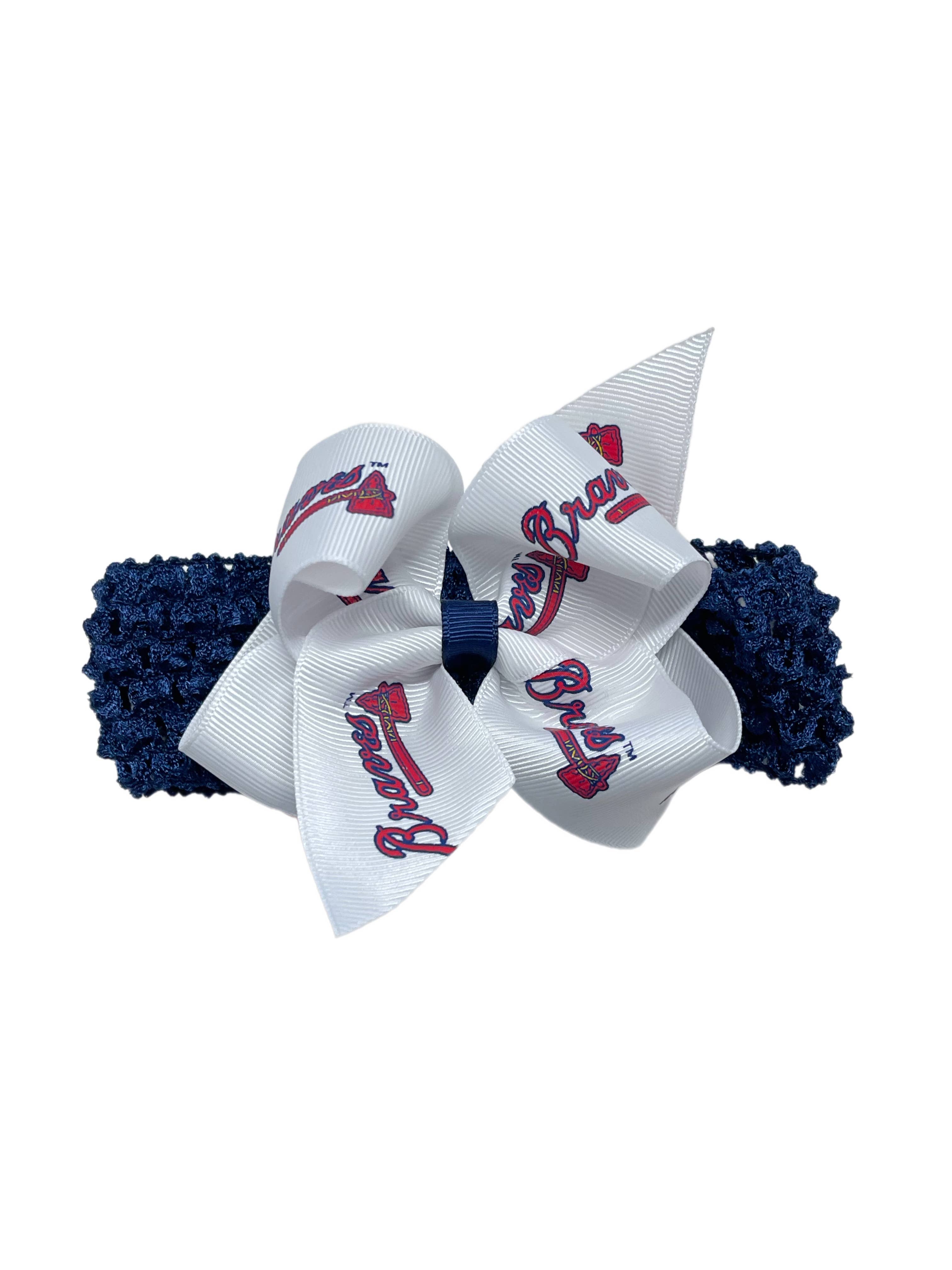 USA Licensed Bows and Accessories – wholesale Fashion headband – women's – Crochet Headband W/ Junior Bow #2628