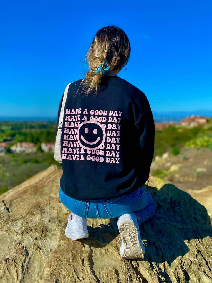 have a nice day crewneck for wholesale by somethingcutebygigi