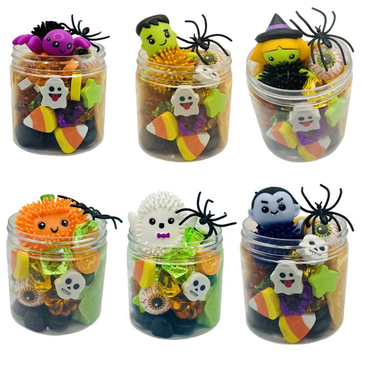 Decorated Dough – wholesale Putty/slime – Child – Halloween Sensory Jar