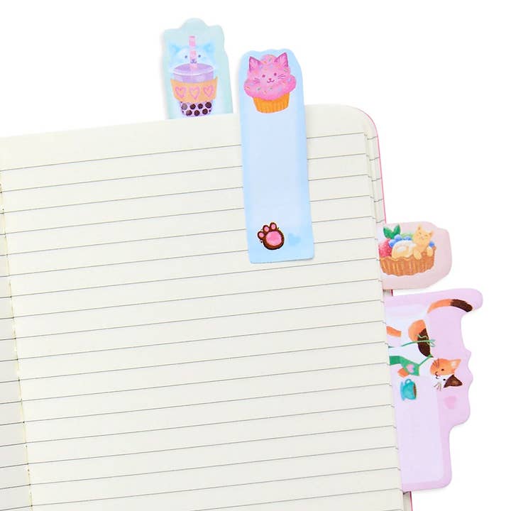 OOLY - Wholesale Sticky notes - note Pals Sticky Tabs: Cat Cafe - 1 Pack2
