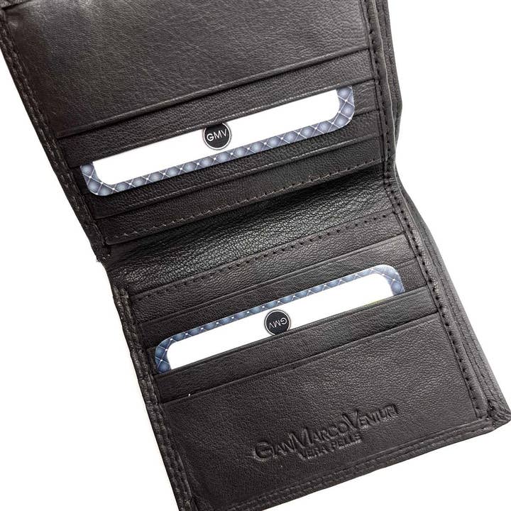 Suie Valentini srl - Wholesale Wallet - Men's - Genuine leather wallet, Brand GMV, art. GMV80-343