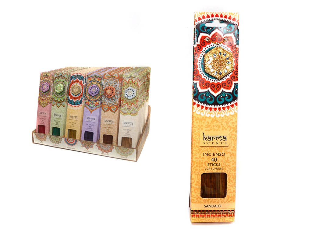 Aktual / Dekora Import S.A - Wholesale Incense - INCENSE 40 STICKS + SANDALWOOD HOLDER0