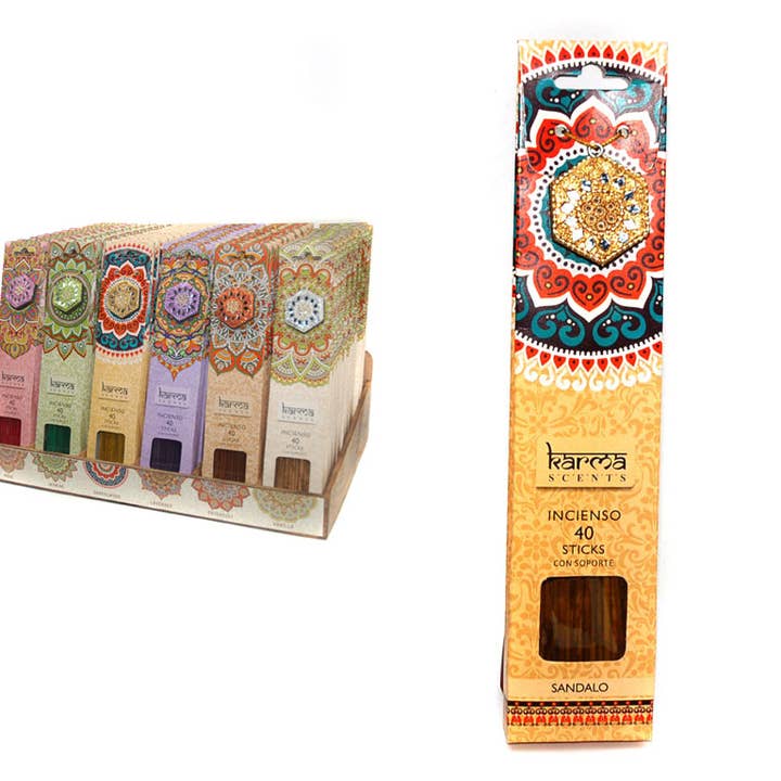Aktual / Dekora Import S.A - Wholesale Incense - INCENSE 40 STICKS + SANDALWOOD HOLDER