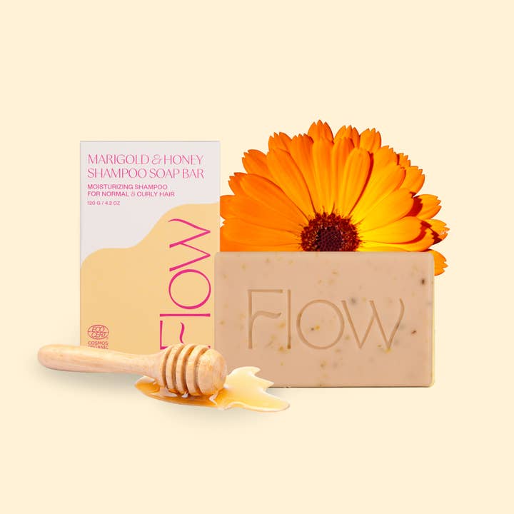 Ringblomma & Honung Schampotvål COSMOS ORG för wholesale av Flow Cosmetics