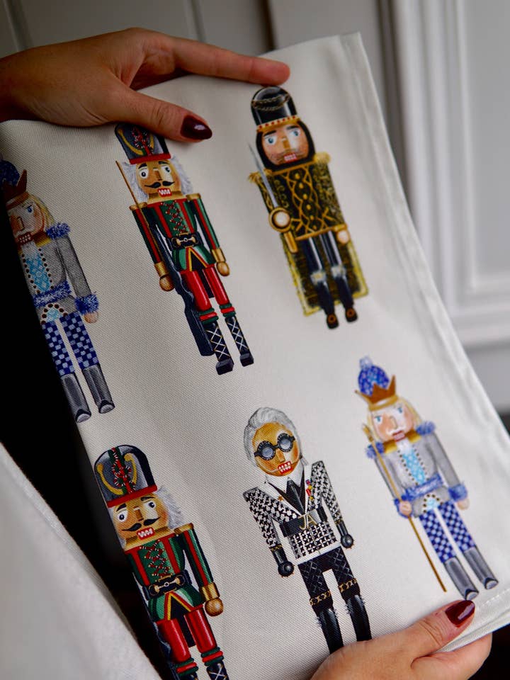 Designer Nutcracker Tea Towels for wholesale by Jessica Anderton Designs Limited