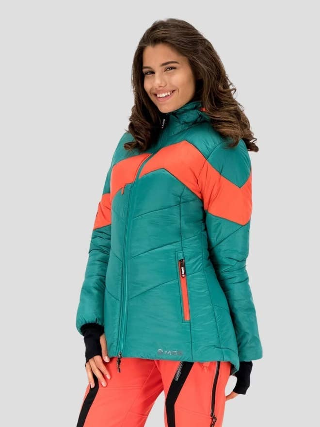 Chaqueta de esquí Kenai Crossover 2.0 verde azulado para mujer para venta al por mayor de MGG