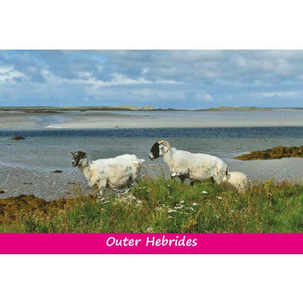 Cartolina piccola North Uist Ebridi Esterne per la vendita all'ingrosso da parte di Island Blue Publishing