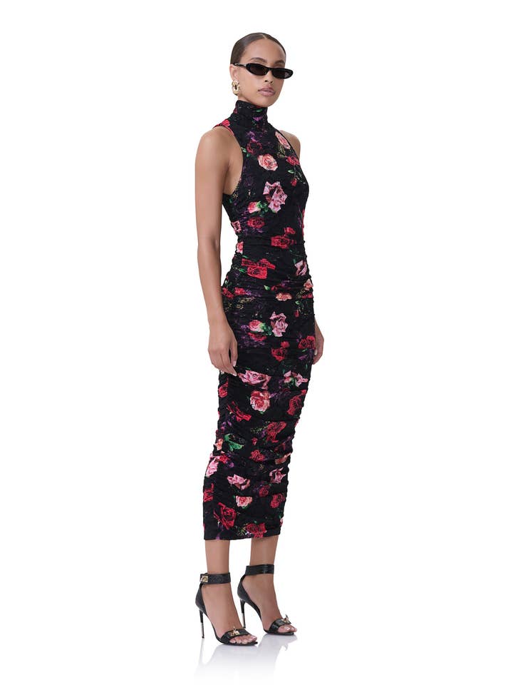 Fiorella Crochet Lace Dress - Mixed Rose for wholesale on Faire