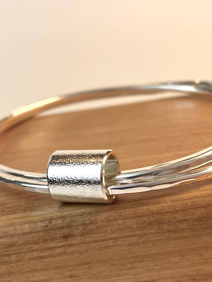 The Simple Bead Bangle Bracelet for wholesale by KFinn Designs