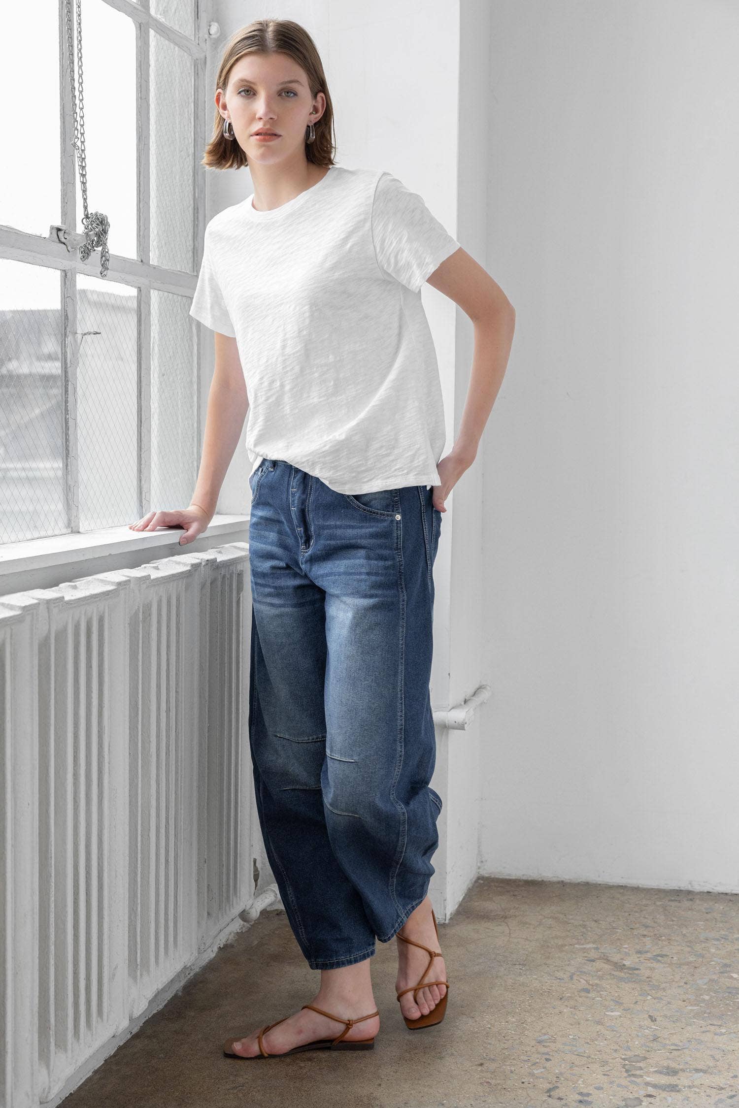 Boyfriend Tee - White for wholesale on Faire3