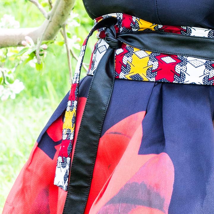 Coo-Mon - Vendita all'ingrosso Cintura - Donna - CINTURA OBI COLORATA - GIALLA, ROSSA E BIANCA