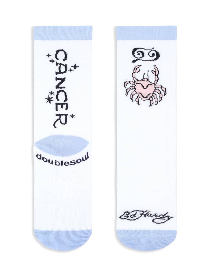 doublesoul - Vente Chaussettes – unisexe - Chaussette haute zodiaque Ed Hardy7