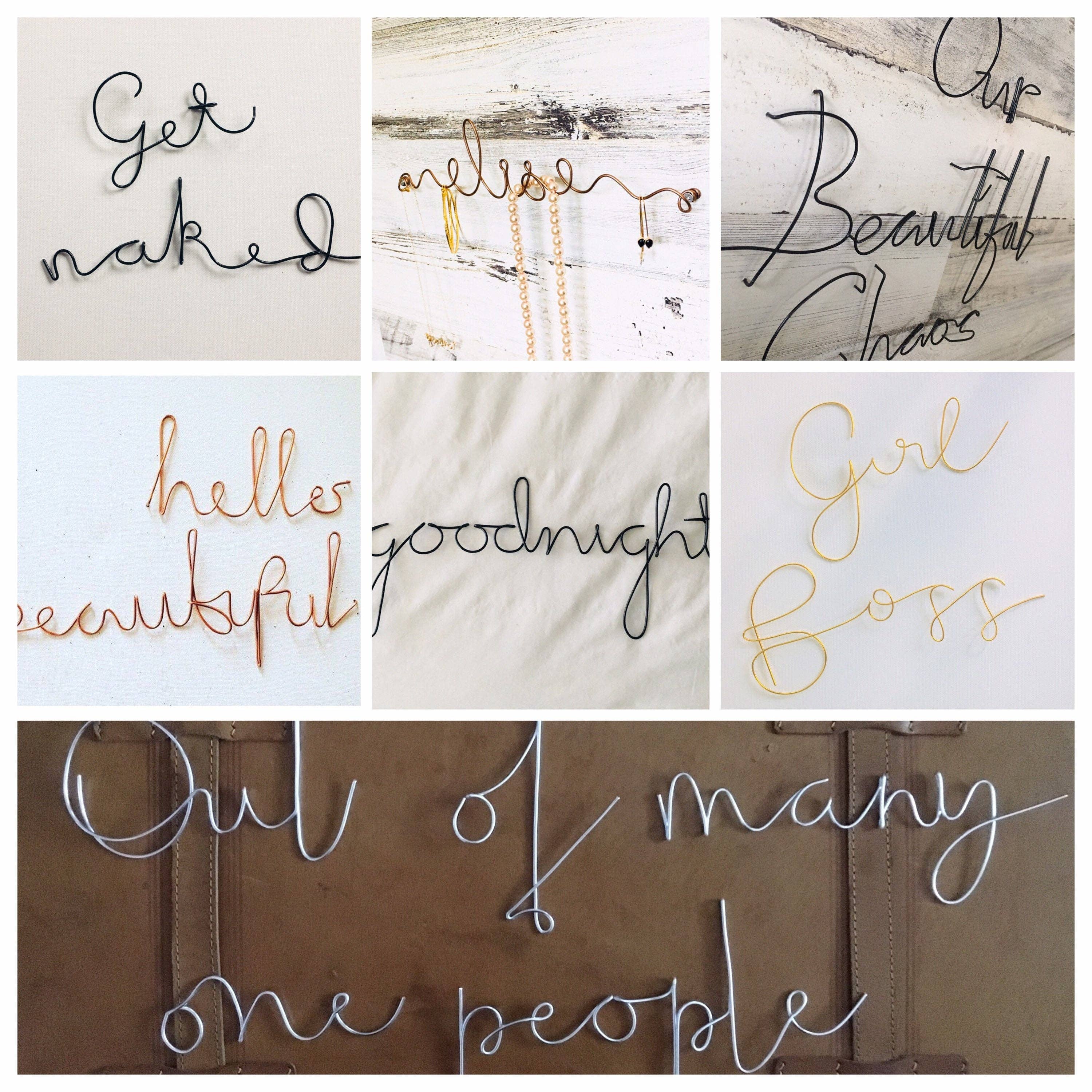 Wonder Wire Design - Wholesale Dimensionele/3D-muurkunst - ONCE UPON A TIME Kinderkamer Bord | Draad Woordbord | Verhaalhoekbord |Wire Words Wall Art | Wire Wall Art | Wanddecoratie | Wire Wall Art7