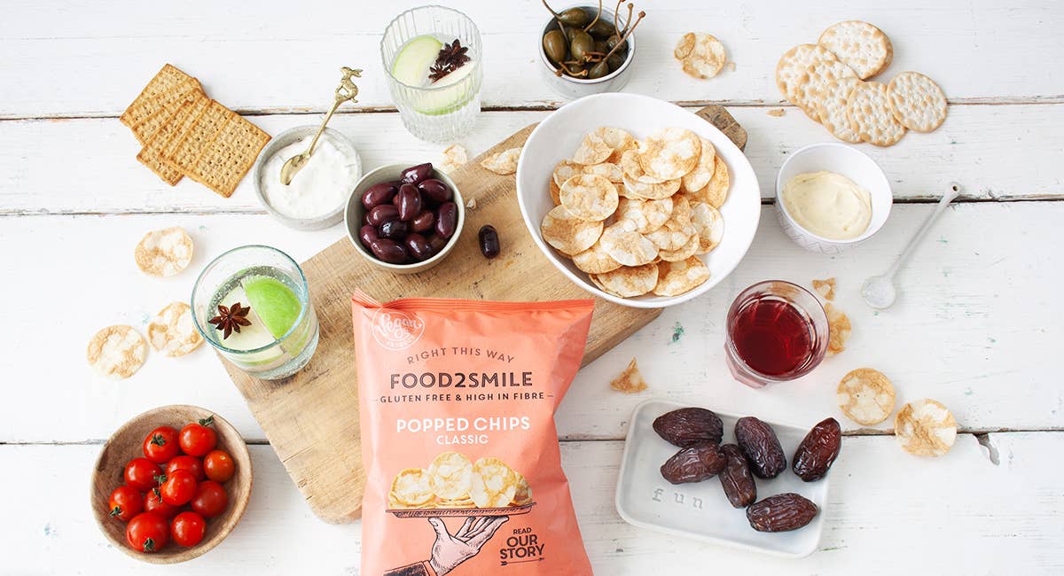 Food2Smile - Wholesale Chips - Protein chips natural | Popped Chips Classic 8x90 grams2