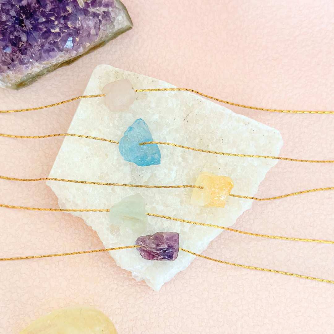 LilAryenne | Jewelry & Suncatchers – wholesale Hänge-/berlockhalsband – Fint kristallhalsband – S.Stål Minimalistisk Ädelstensgåva0