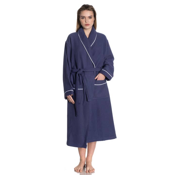 East'N Blue - Wholesale Robe - Unisex - Waffle Terry Turkish Cotton Unisex Bathrobe11